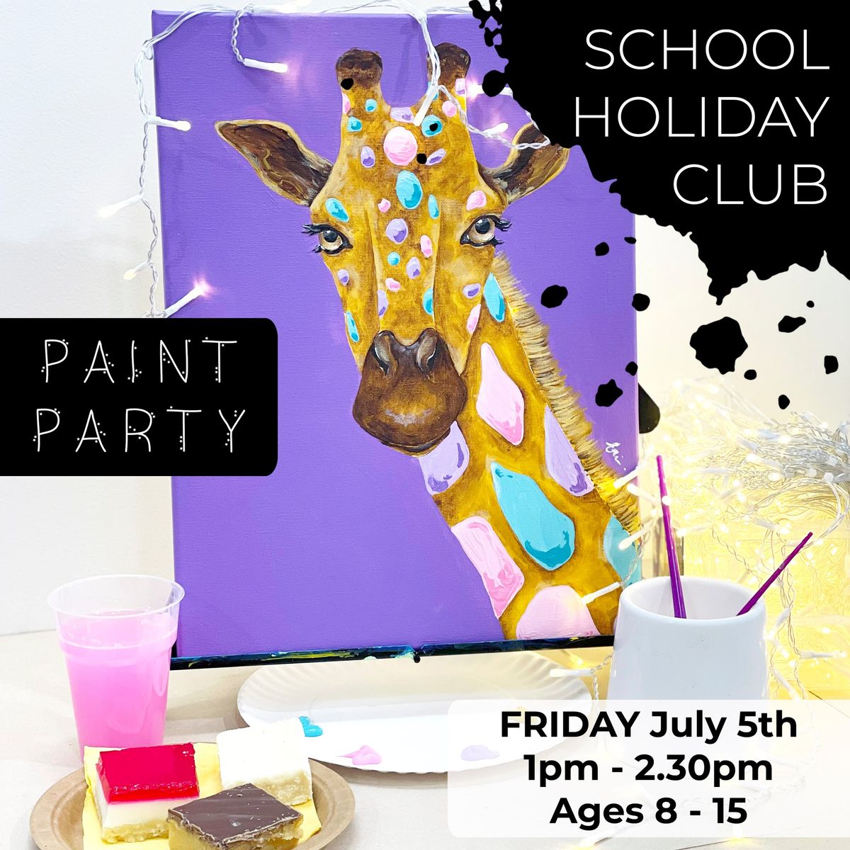 School Holiday Paint Party! Ages 8 - 15yr
