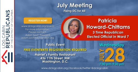 July Happy Hour with Patricia Howard-Chittams Lcr-DC