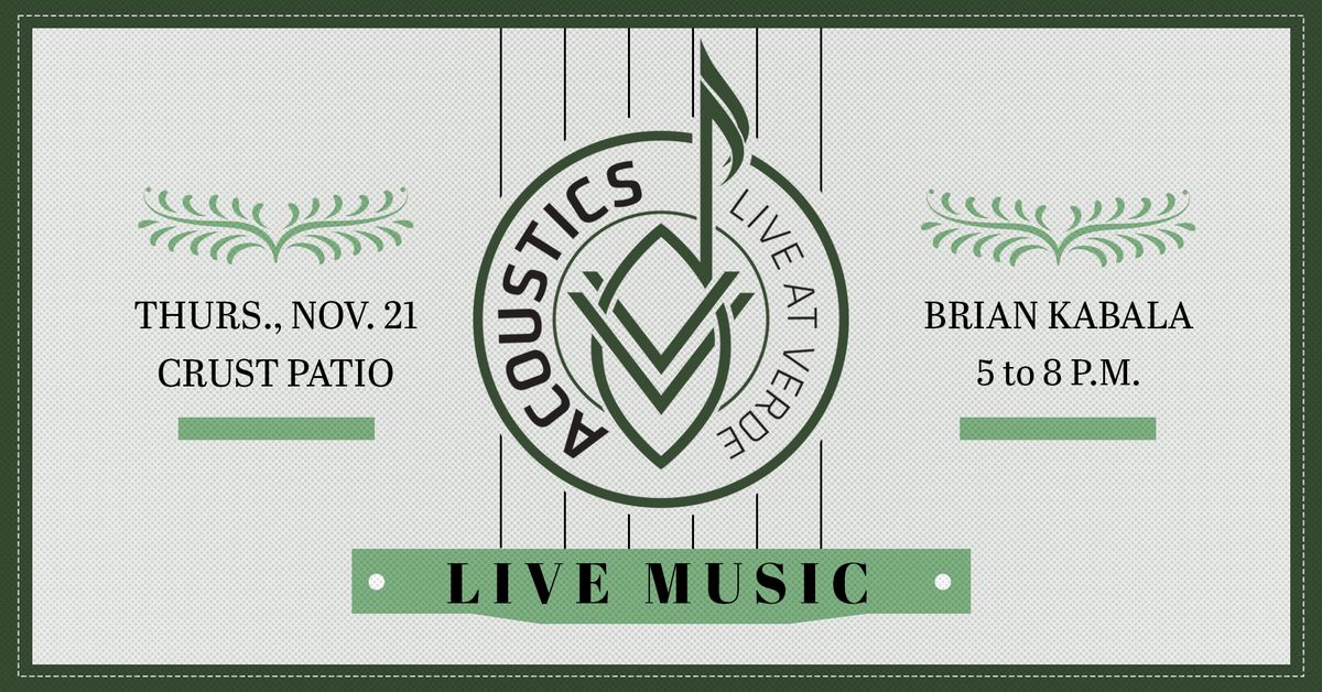 Acoustics Live at Verde - Brian Kabala