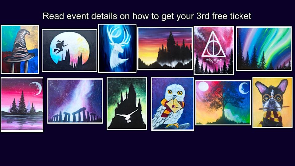 Brews and Brushes: Potter Themes (buy 2 tickets and get a 3rd for free!)