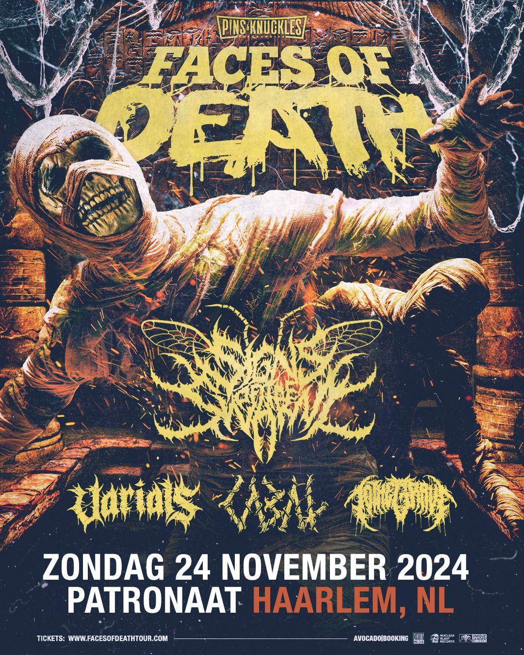 Pins & Knuckles Faces Of Death Tour | Patronaat Haarlem 