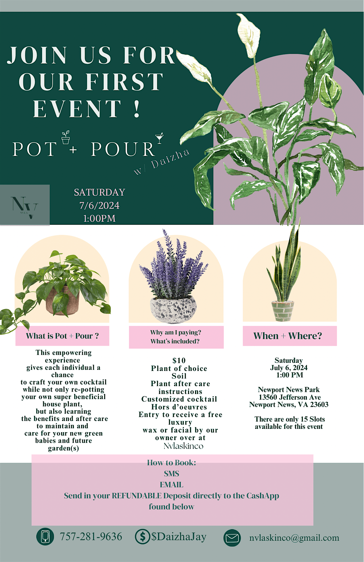 Pot + Pour (NvlaSkinCo Community Event)