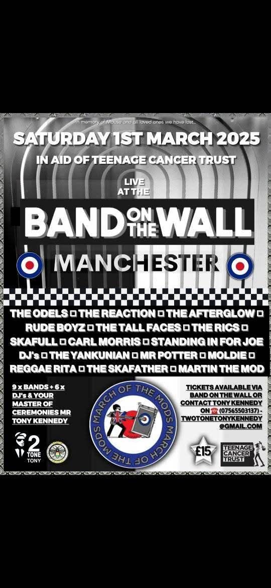 LIVE @ MARCH OF THE MODS MANCHESTER IN AID OF TEENAGE CANCER TRUST