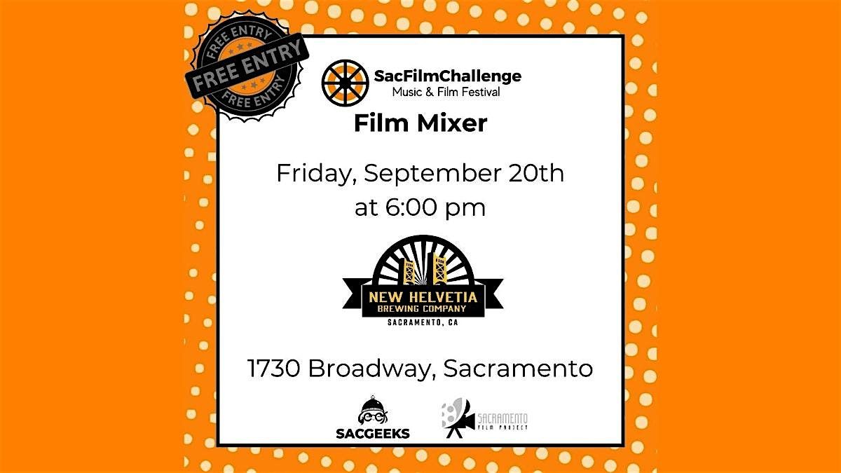 Film Mixer! Free event as part of SacFilmChallenge 2024