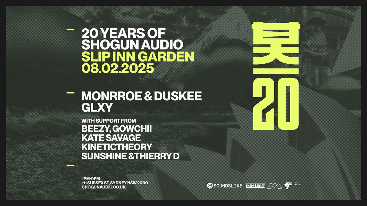 20 YEARS OF SHOGUN AUDIO - SYDNEY