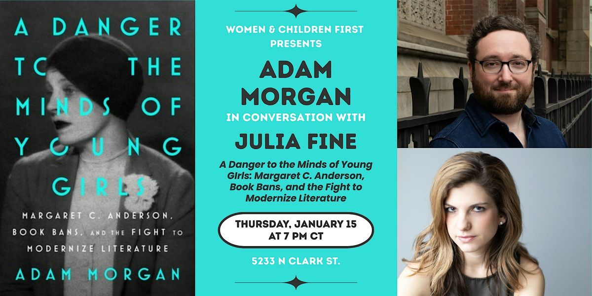 Book Launch: A Danger to the Minds of Young Girls by Adam Morgan
