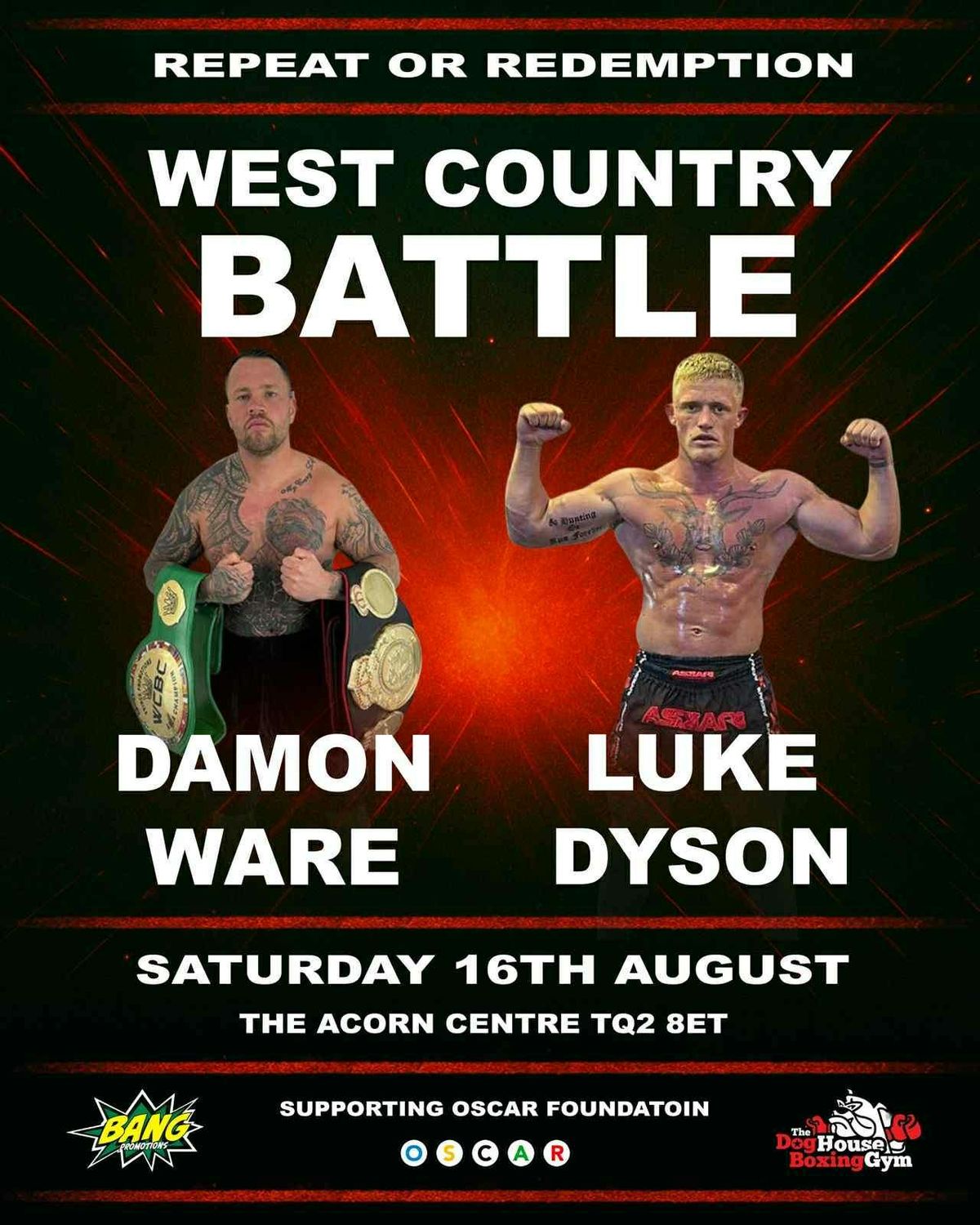 Repeat Or Redemption Damon Ware v Luke Dyson 