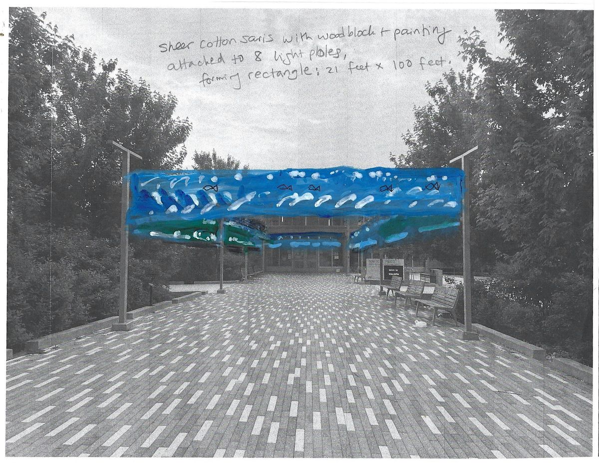 SWIMMING: Artist & Curator tour for Public Art Installation, Marie Reed ...