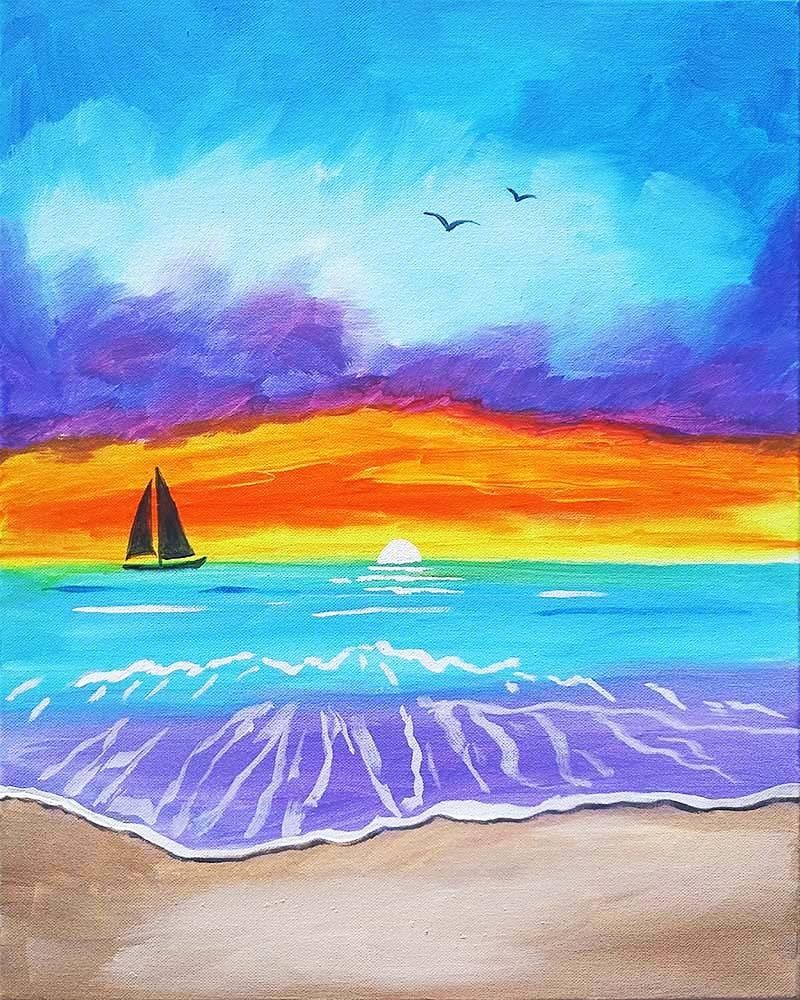 Sip and Paint - "Majestic Sunset"  Lafayette Hotel