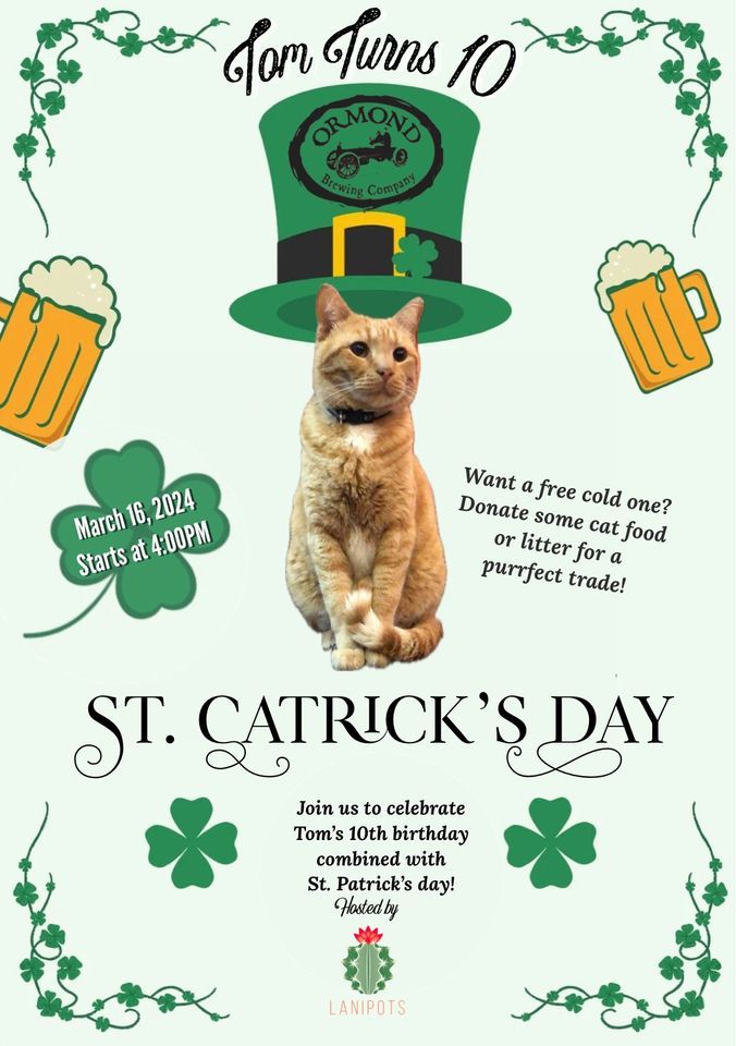 St. Catrick\u2019s Day! Tom Turns 10!