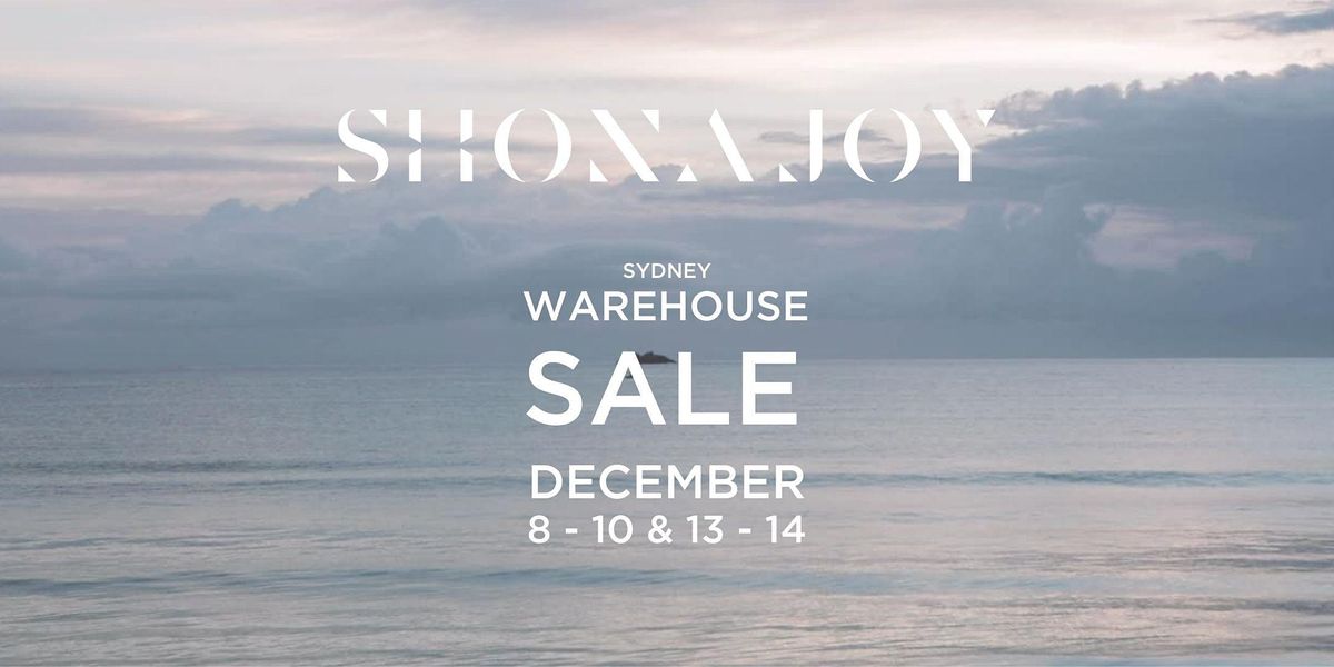 Shona Joy Sydney Warehouse Sale 2021