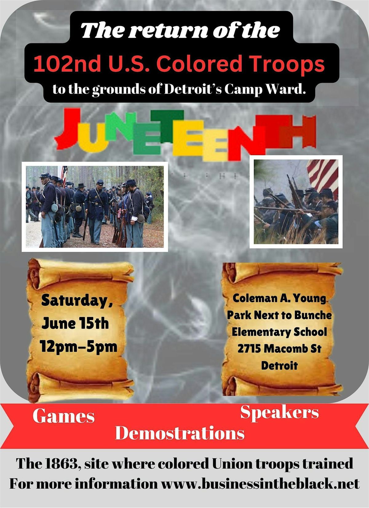 Juneteenth to honor the 102nd Civil War Colored Troops of Detroit ...