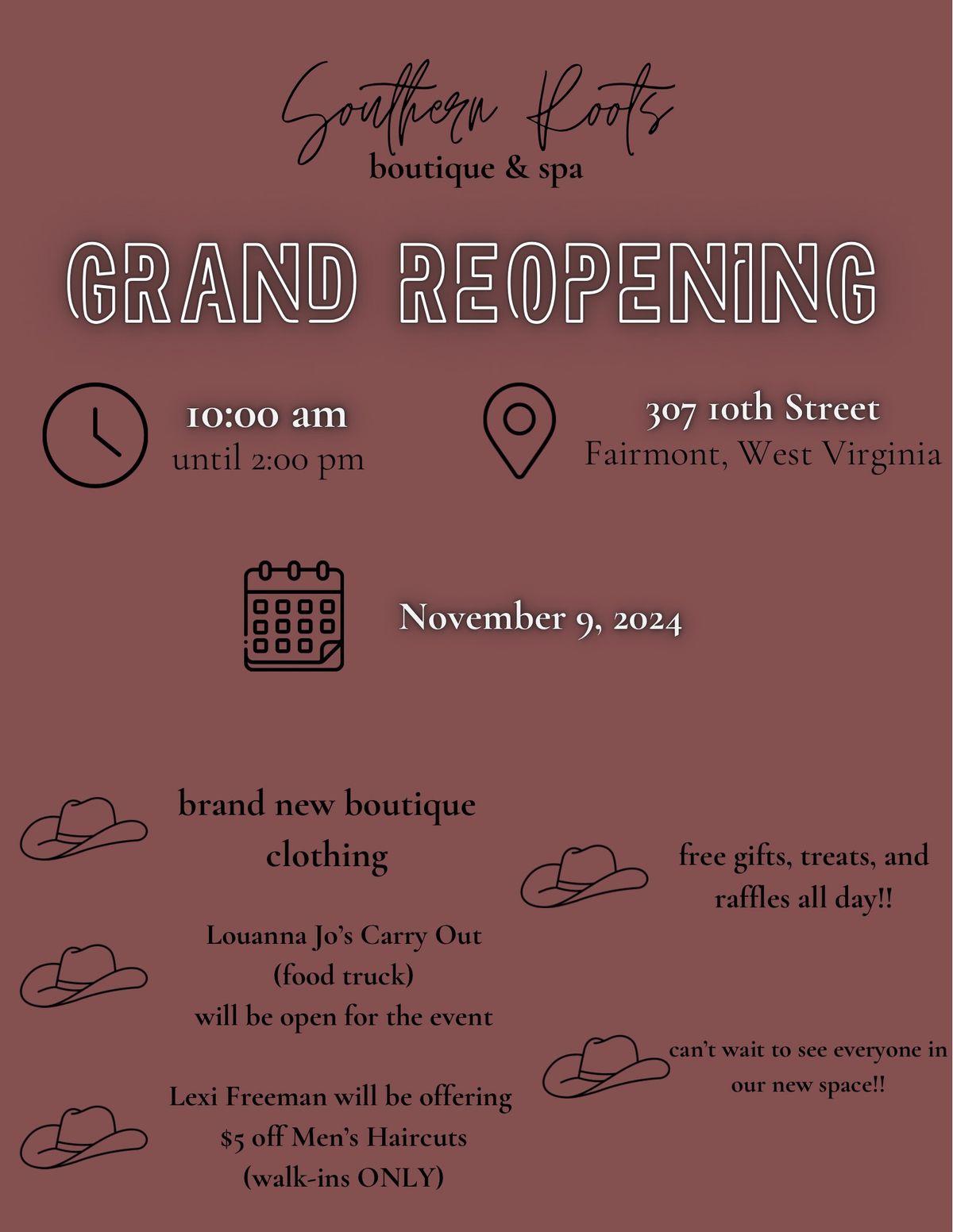 Southern Roots Grand Reopening 