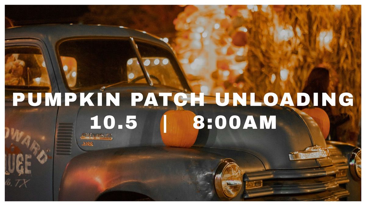 Pumpkin Patch Setup & Truck Unloading 