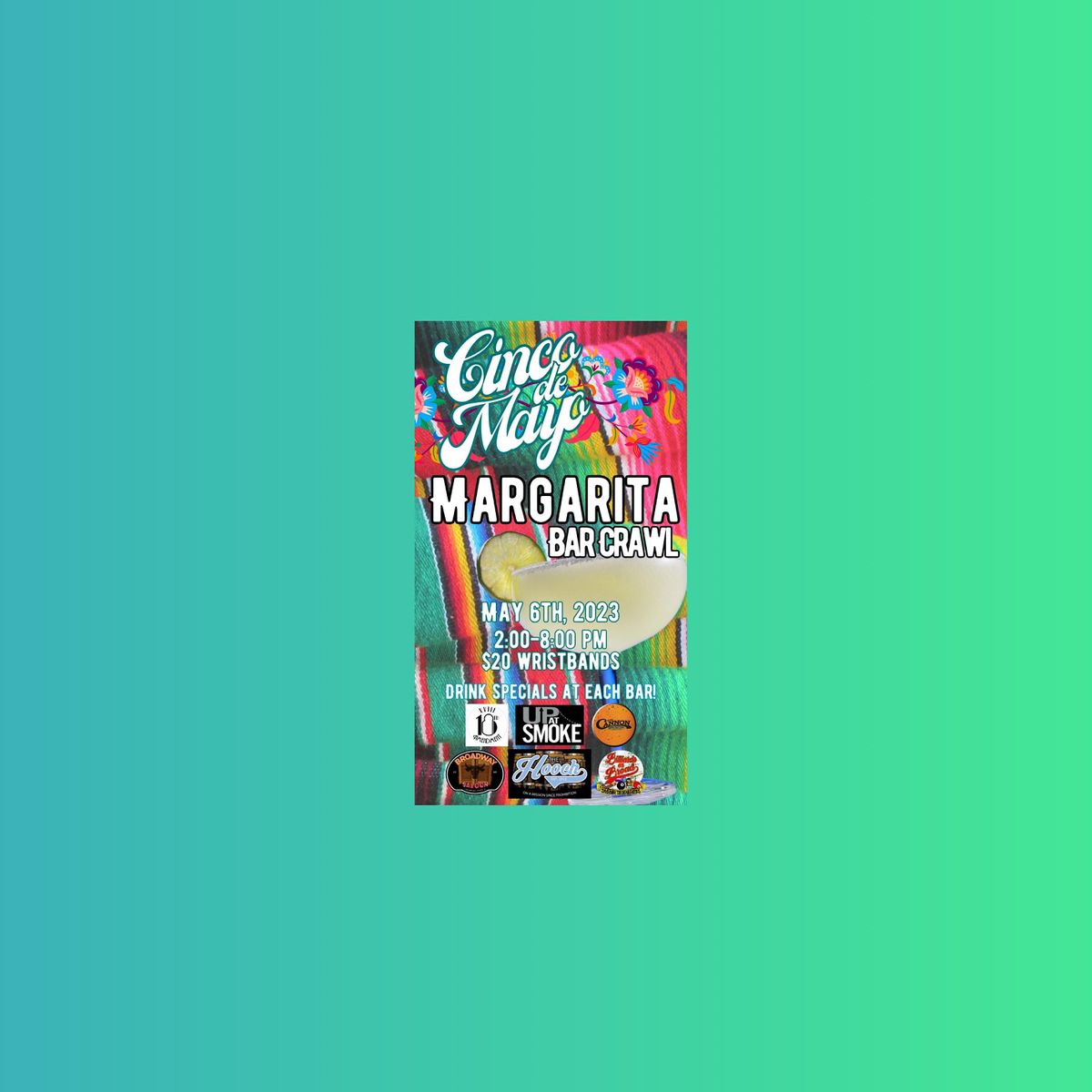 Cinco de Mayo Margarita Bar Crawl, 1039 Broadway, Columbus, 6 May 2023