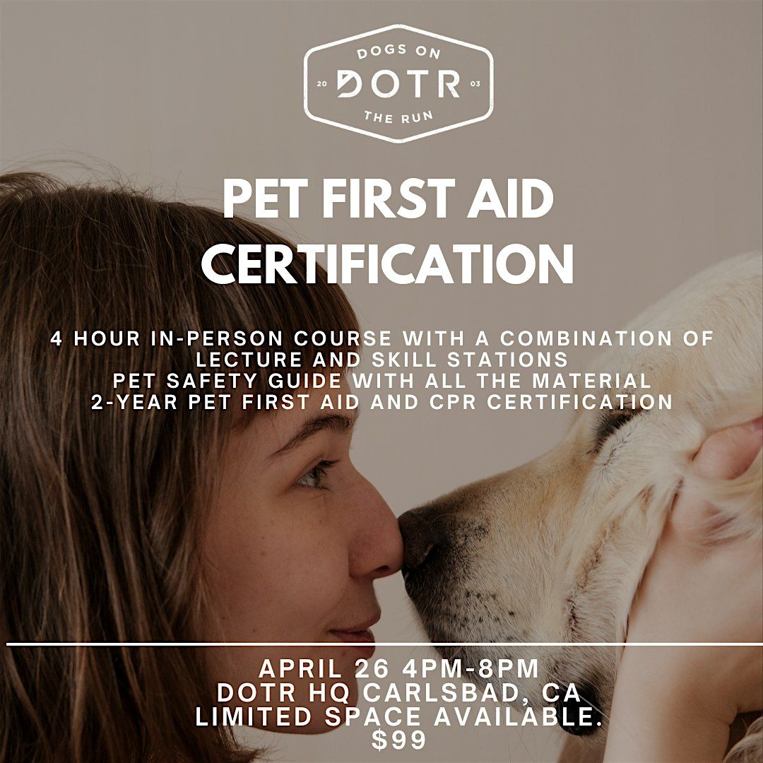 Pet First Aid Certification
