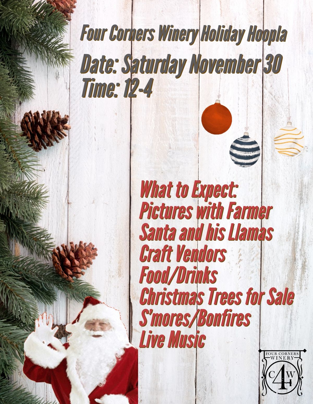 Four Corners Winery Holiday Hoopla