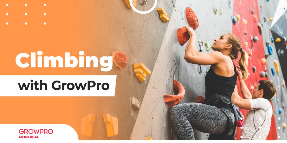 Climbing in Montreal with Grow Pro, Allez Up centre d'escalade
