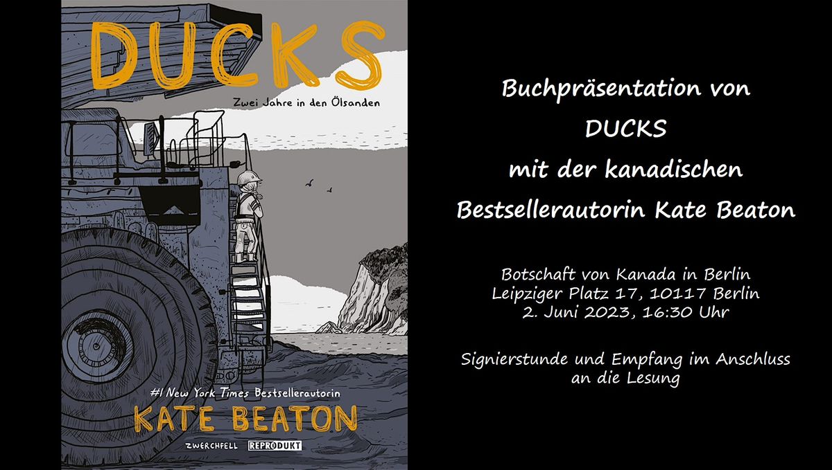 Premiere der deutschen \u00dcbersetzung von DUCKS mit Kate Beaton