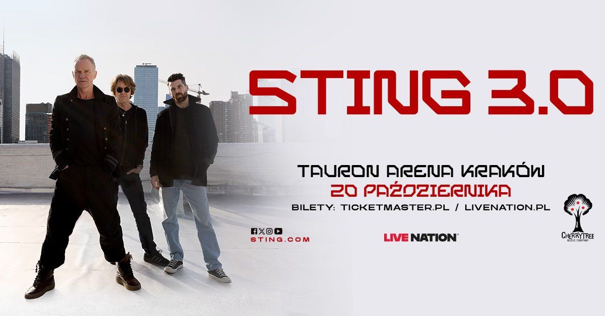 STING 3.0 TOUR - Official Event - 20.10.2025, TAURON Arena Krak\u00f3w