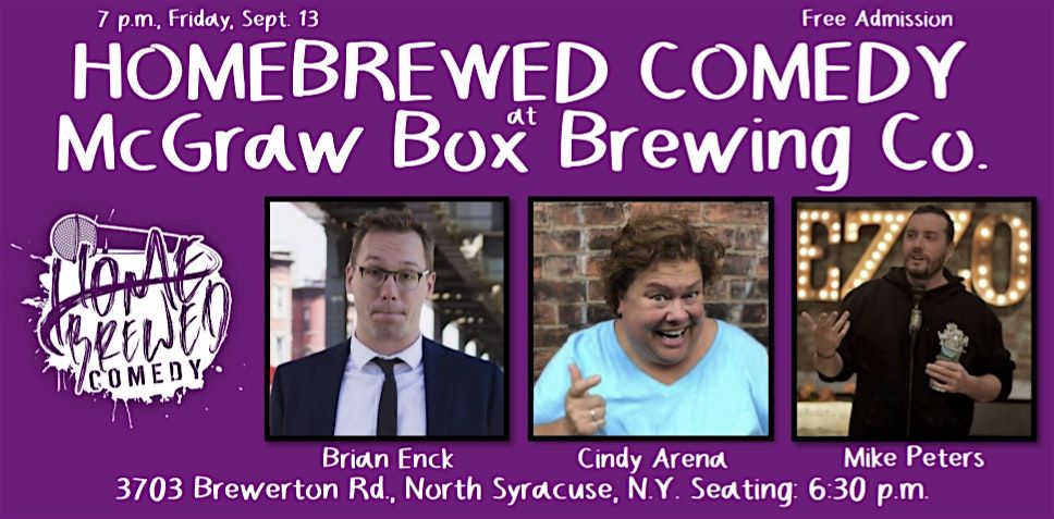 Homebrewed Comedy at McGraw Box Brewing Co. (North Syracuse)