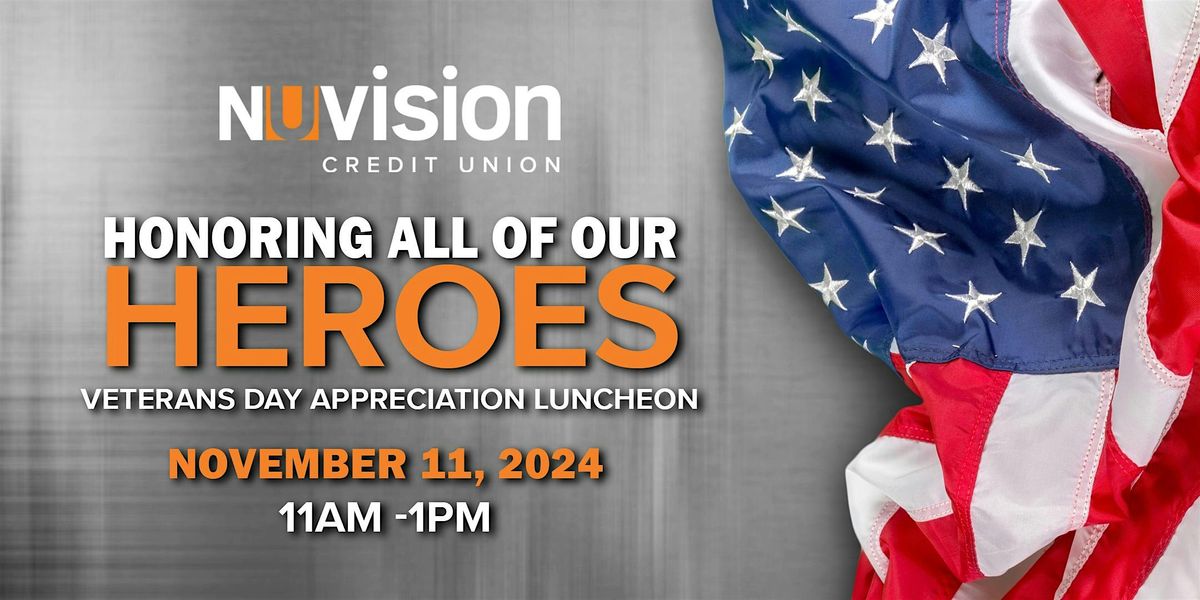 Veterans Day Ceremony at Legion Post 6- Luncheon Sponsored by Nuvision CU