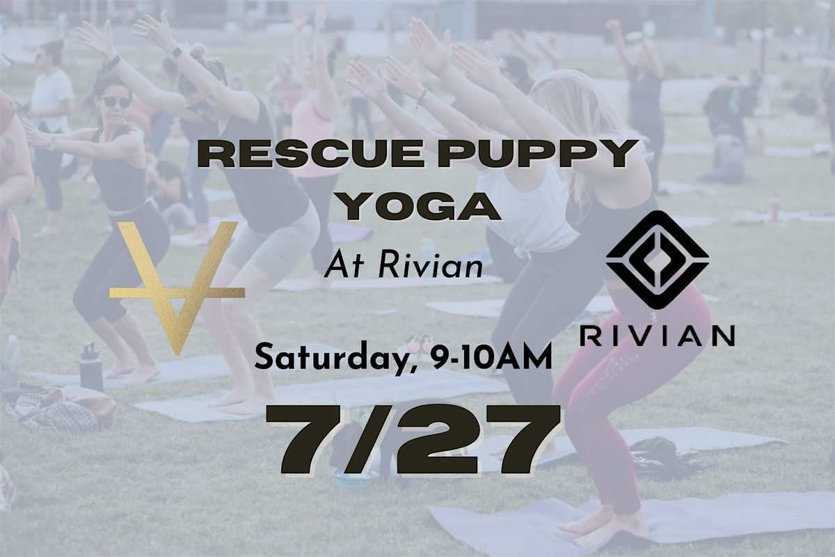 Rescue Puppy Yoga @ Rivian Denver