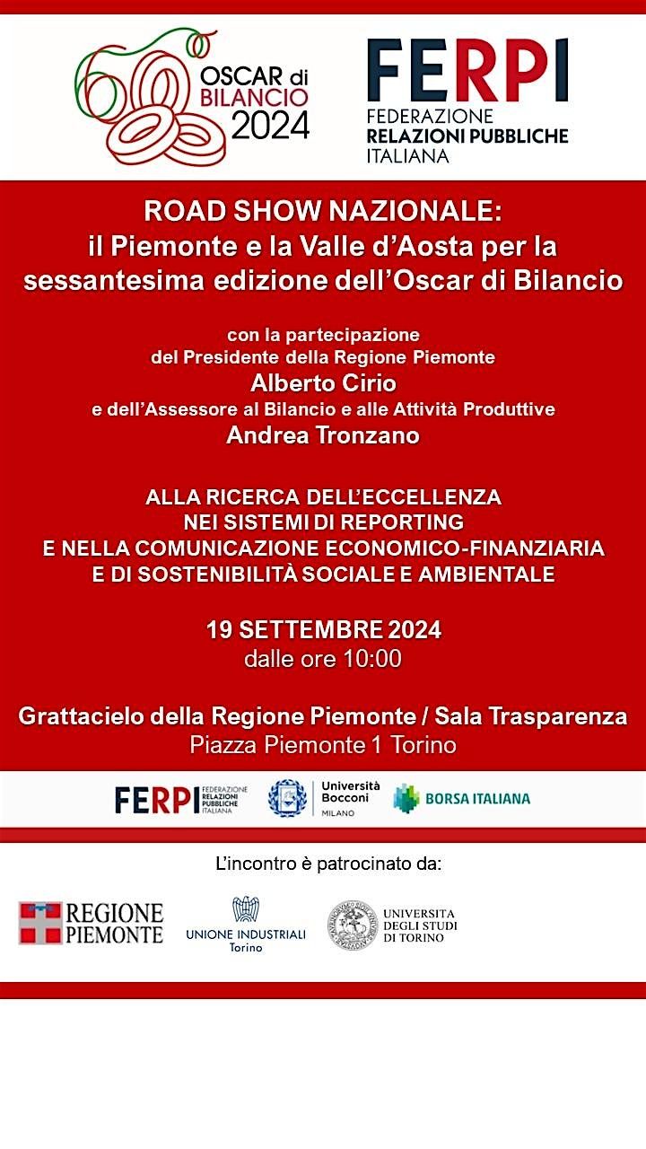 Presentazione Sessantesimo Oscar di Bilancio Ferpi