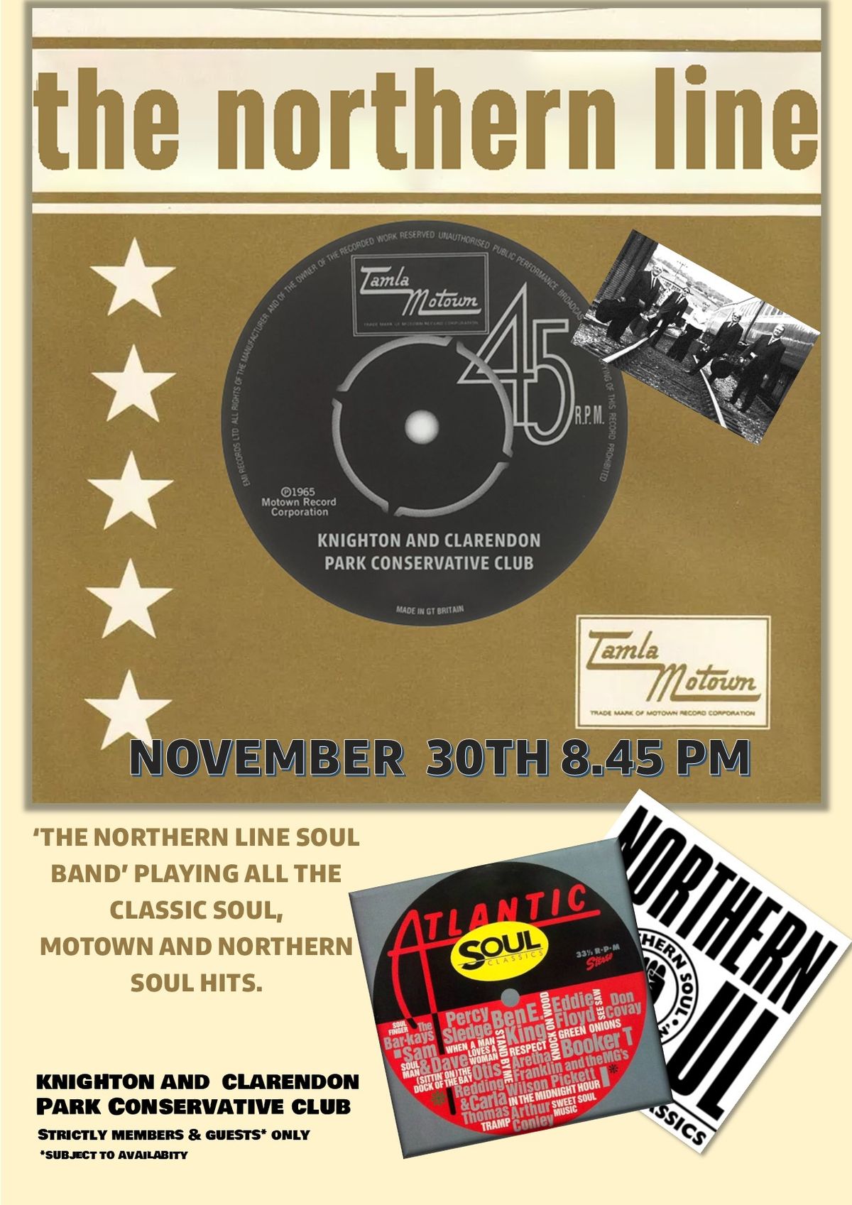 MOTOWN AND NORTHEN SOUL NIGHT WITH NORTHERN LINE 