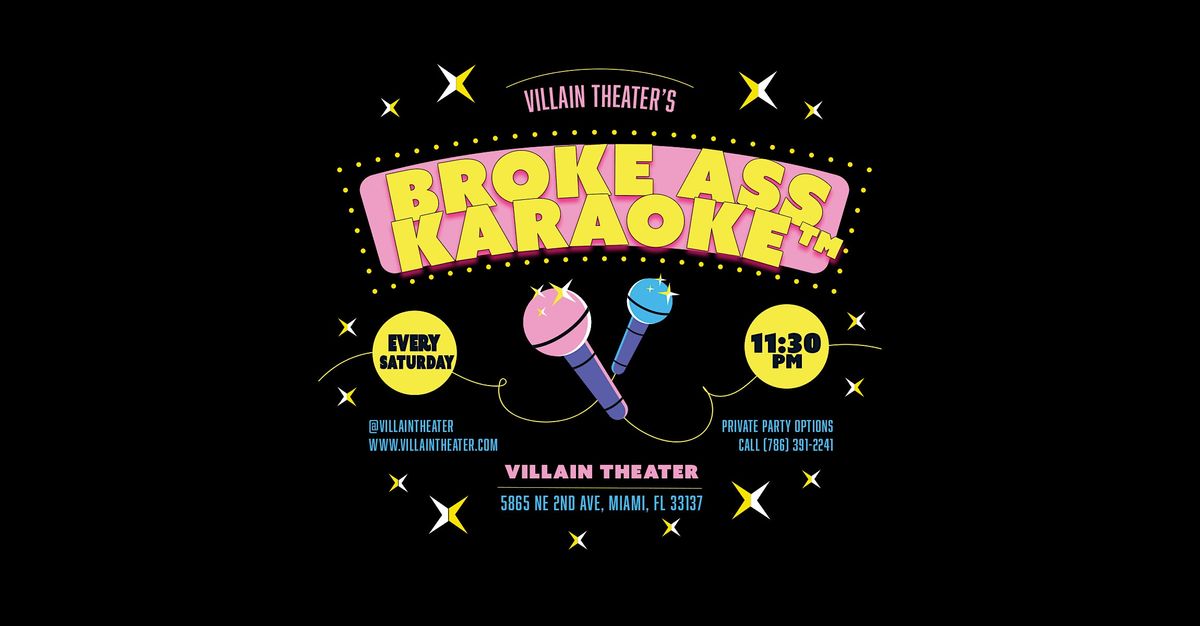 Villain Theater's Broke Ass Karaoke\u2122\ufe0f