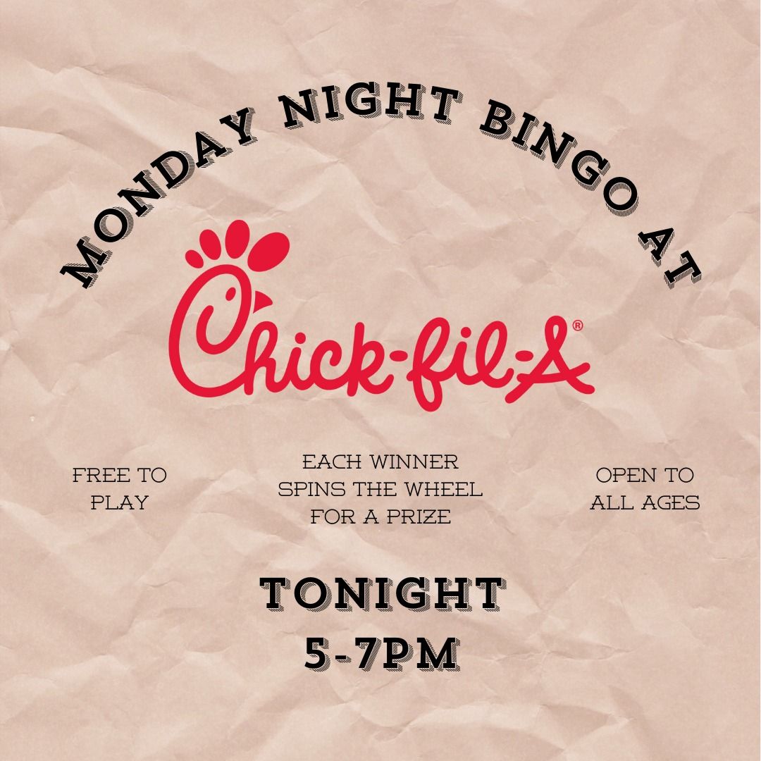 Monday Night Bingo at Chick-fil-A