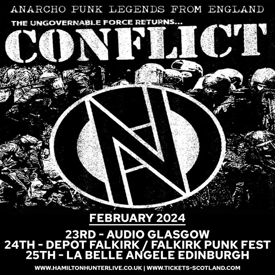 CONFLICT - 25th February 2024 - La Belle Angele Edinburgh