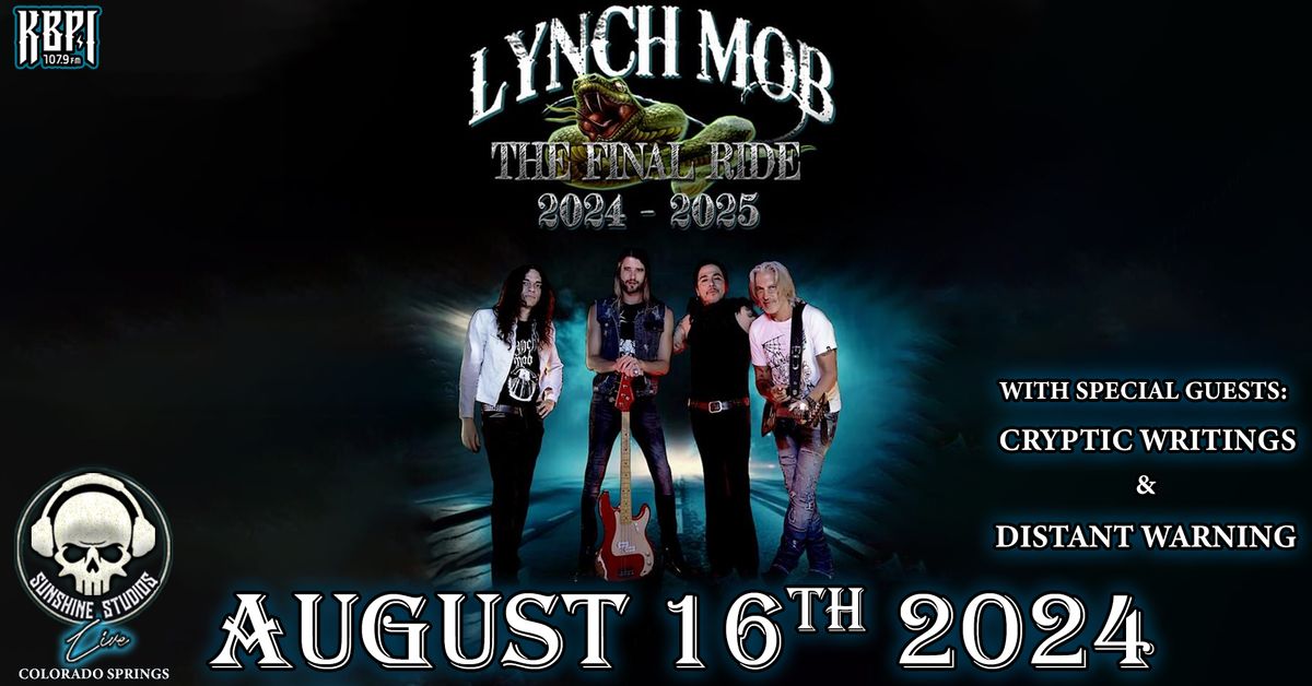 107.9 KBPI Presents: Lynch Mob at Sunshine Studios Live (CO Springs) 