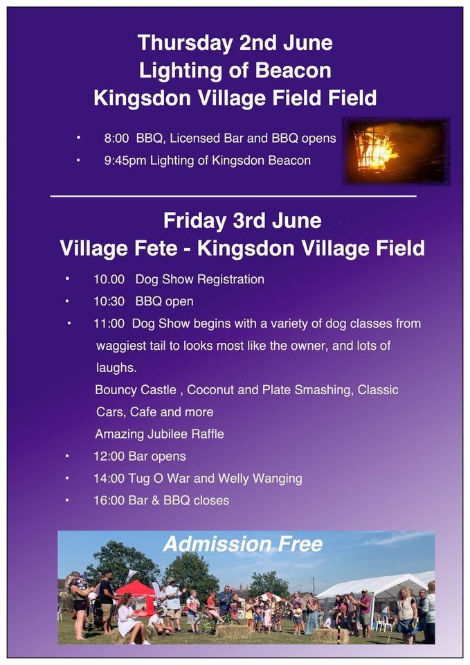 Kingsdon Platinum Jubilee Village Fete