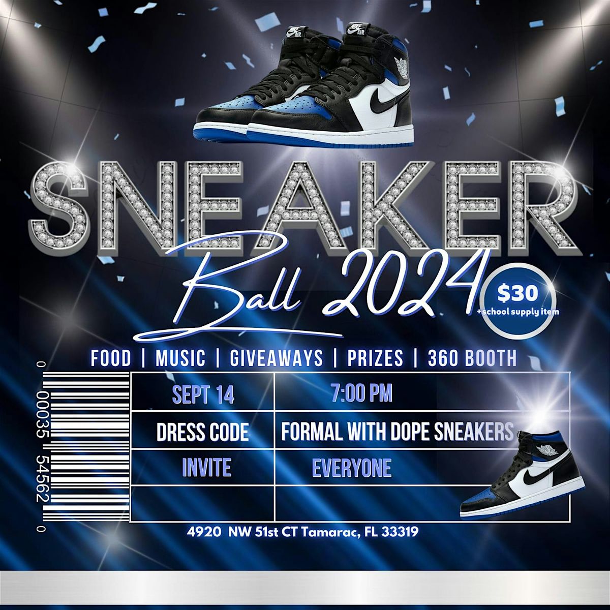 Sneaker Ball 2024, 4920 NW 51st Ct, Tamarac, 14 September 2024