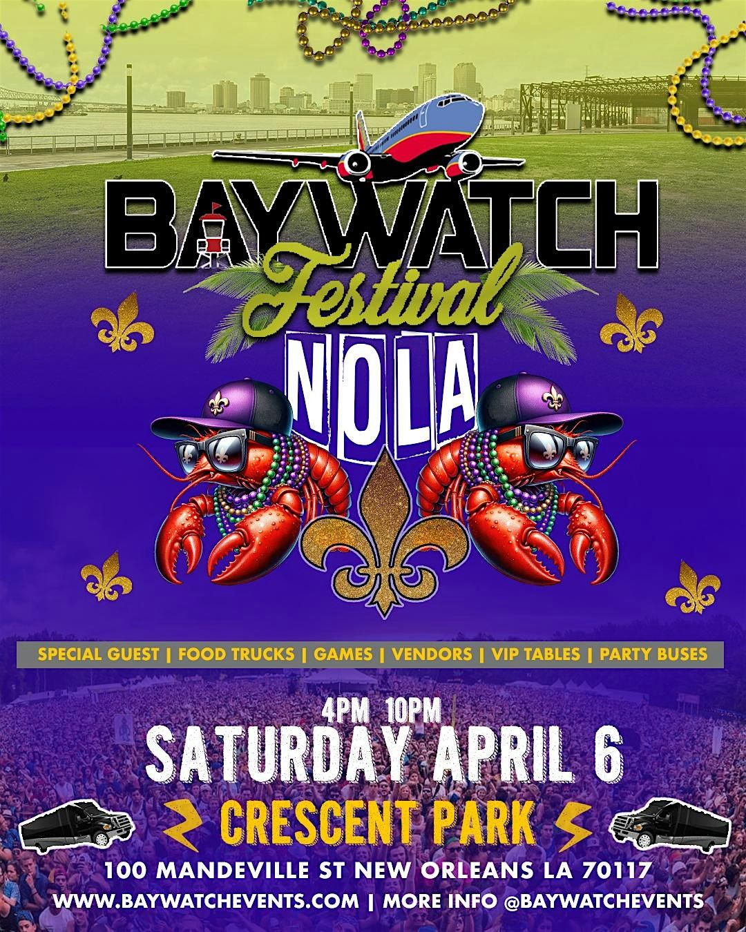 Baywatch Festival NOLA | Spring Break @ Crescent Park