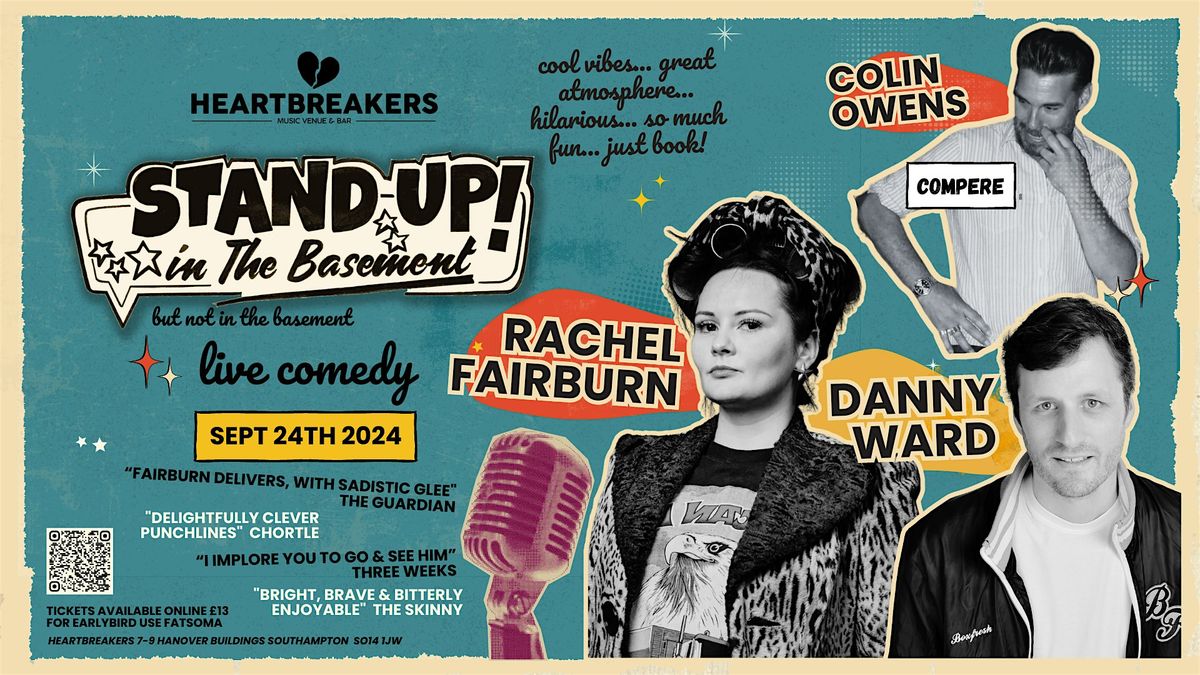 Stand Up in the Basement Comedy - Rachel Fairburn | Danny Ward