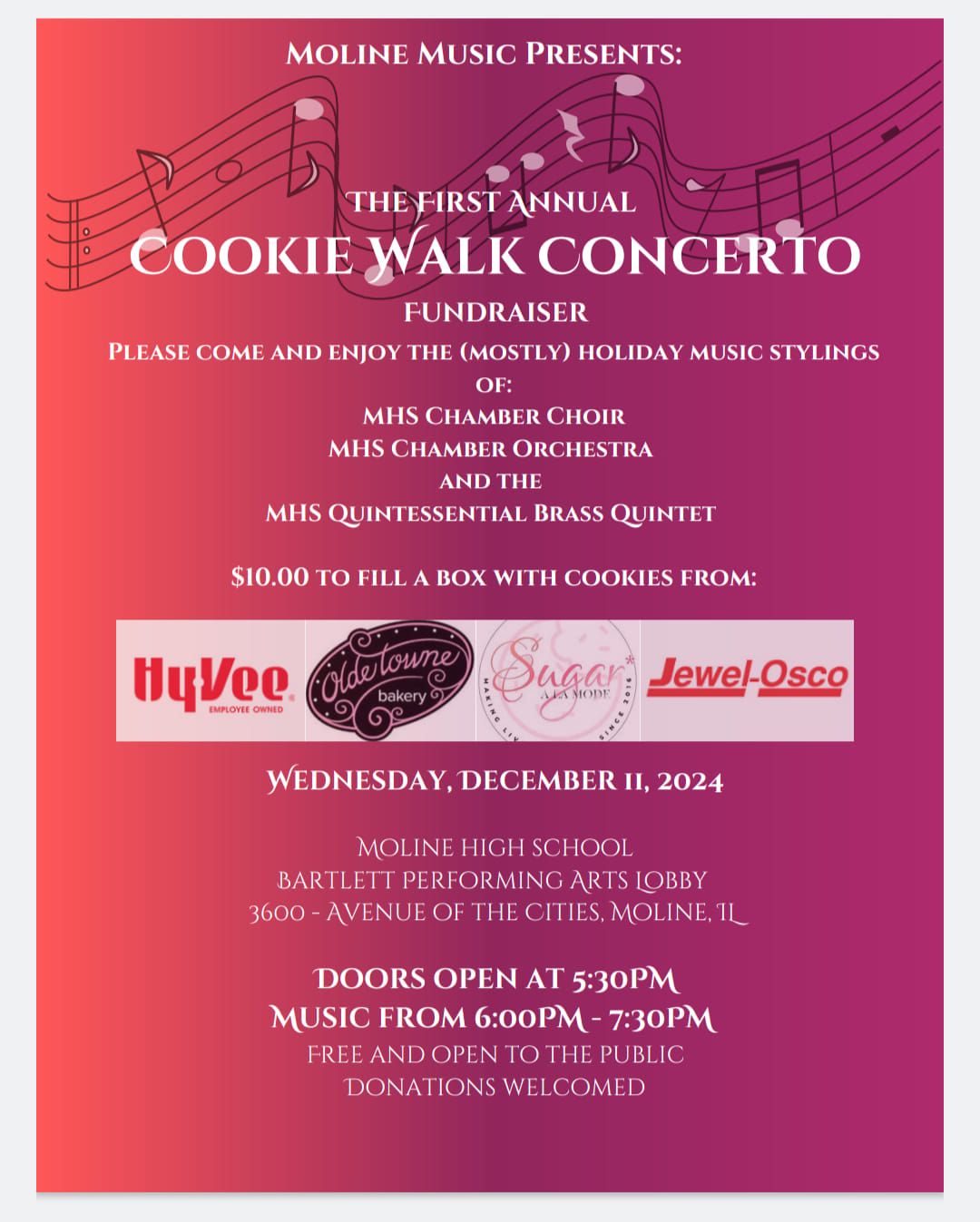 Moline Music Presents: Cookie Walk Concerto