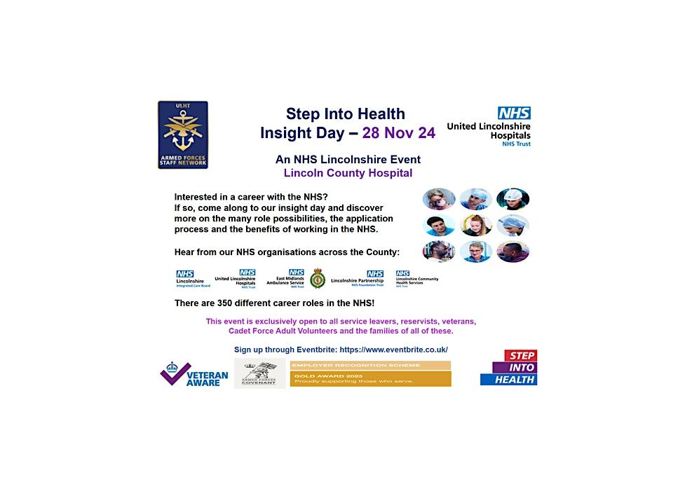 NHS Step Into Health Insight Day - United Lincolnshire Hospitals NHS Trust