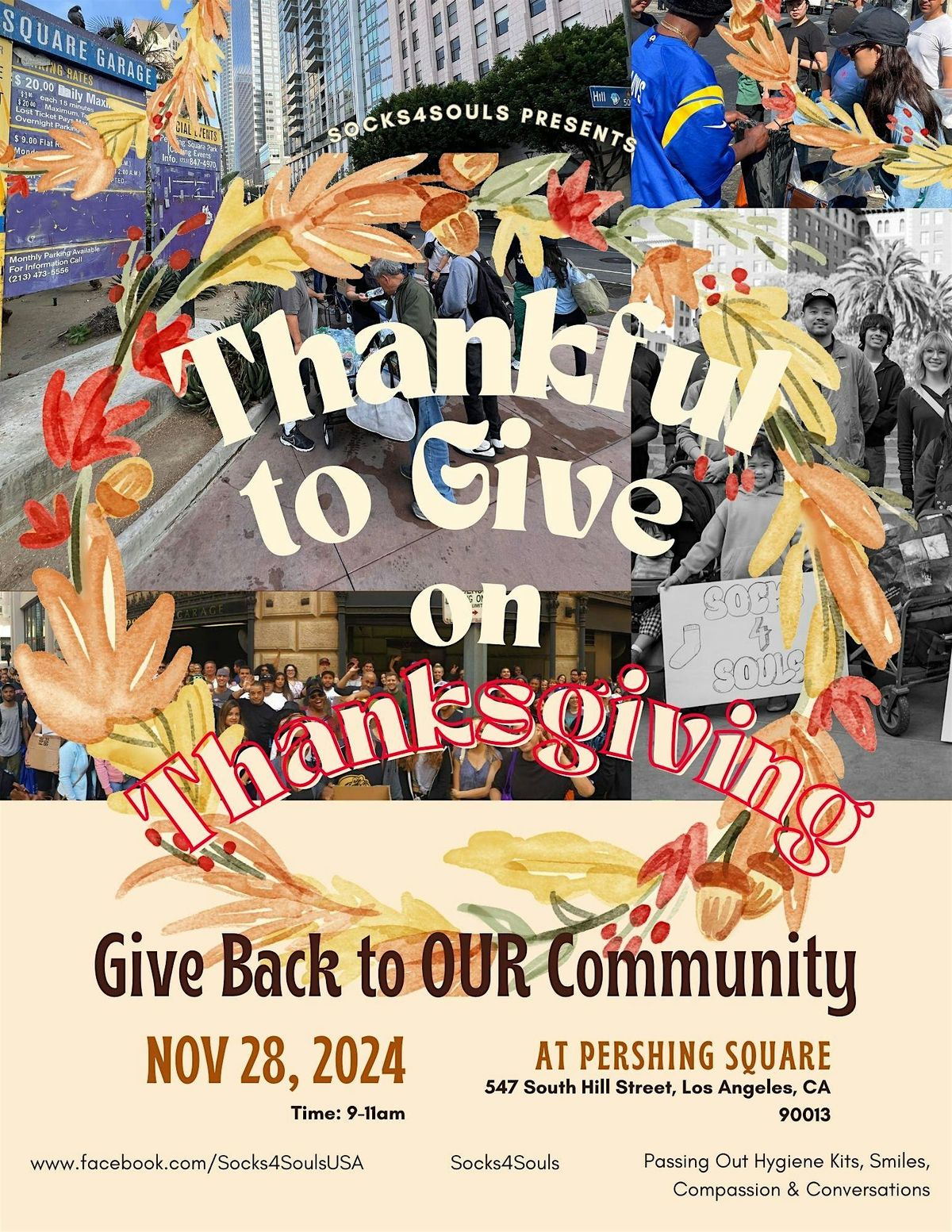 Socks4Souls: 16th Annual Thankful to Give on Thanksgiving