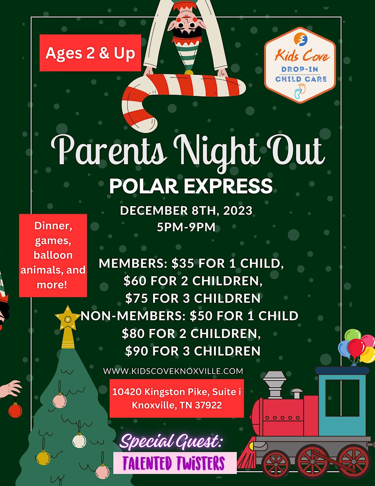 Kids Cove's Polar Express - Parents Night Out