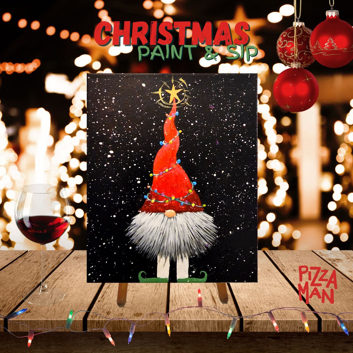 Pizza Man (Wauwatosa) Christmas Paint & Sip