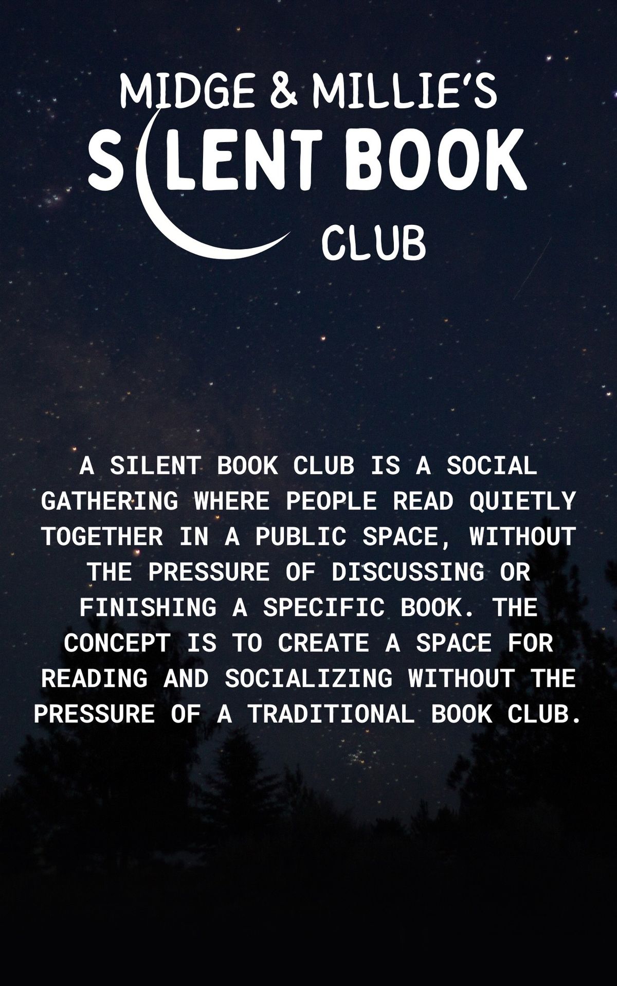 Silent Book Club @ Midge & Millie\u2019s 