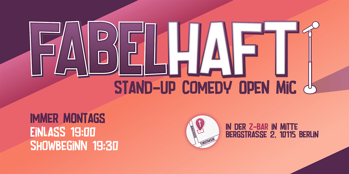 Fabelhaft Comedy: Stand-Up Comedy in Berlin Mitte