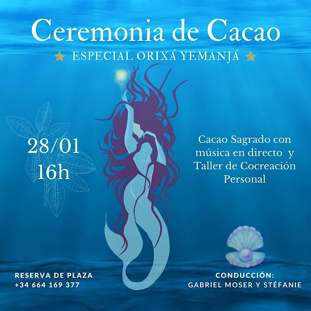 Ceremonia de Cacao - Especial Yemanj\u00e1 y Taller de Cocreaci\u00f3n Personal