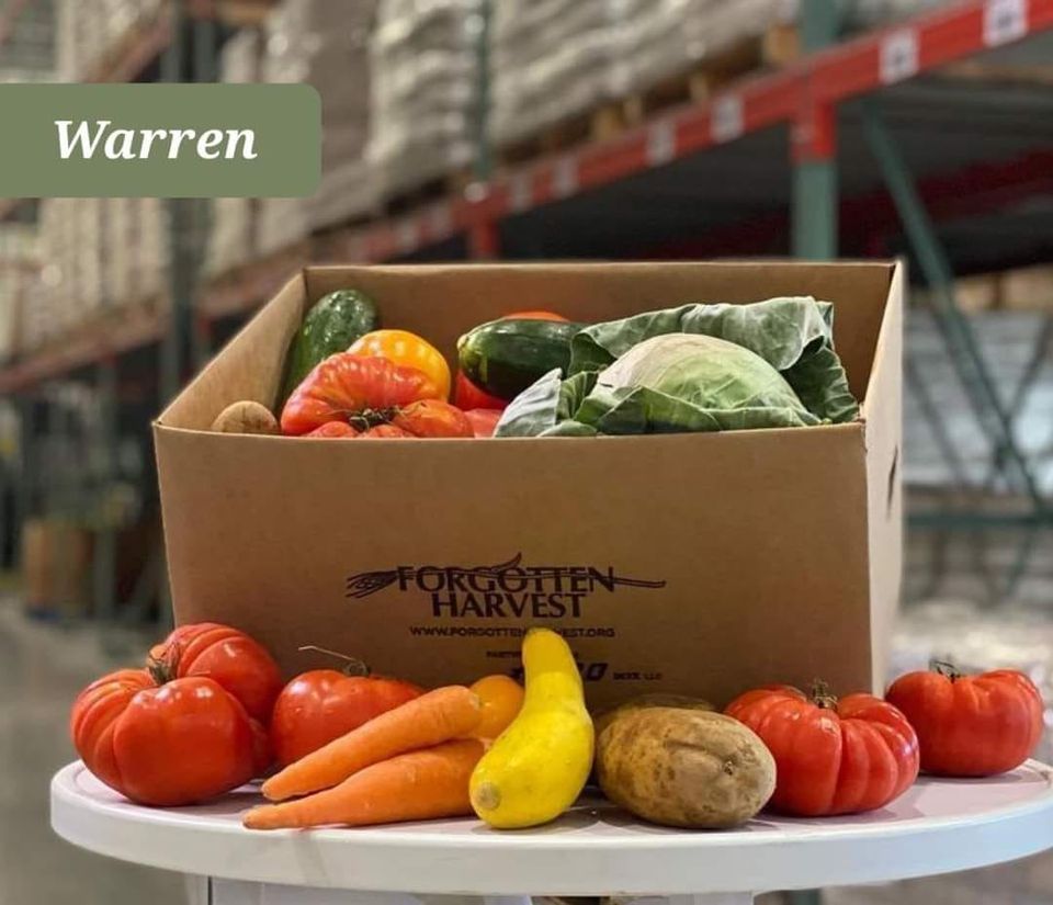 Warren - Forgotten Harvest DRIVE-THRU FREE FOOD DISTRIBUTION at Warren City Hall