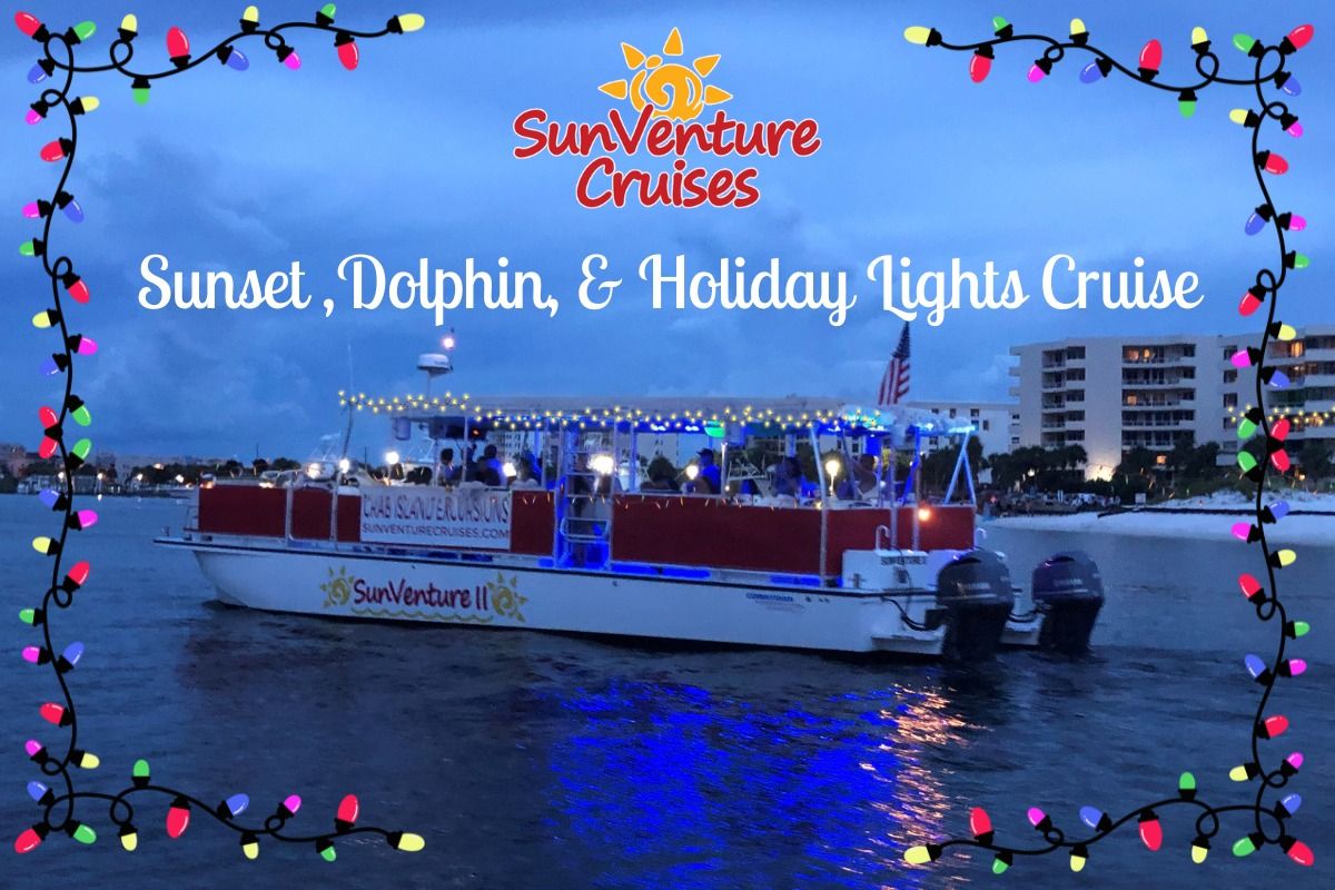 Destin Sunset, Dolphin, & Holiday Lights Cruise