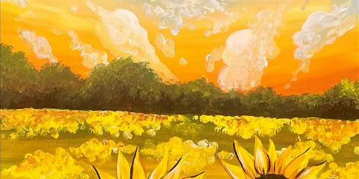 Sunflowers on a Bright Summer Day - Paint and Sip by Classpop!\u2122