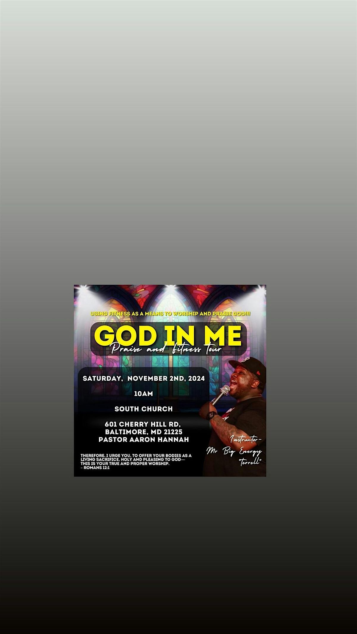 GOD IN ME PRAISE & FITNESS TOUR