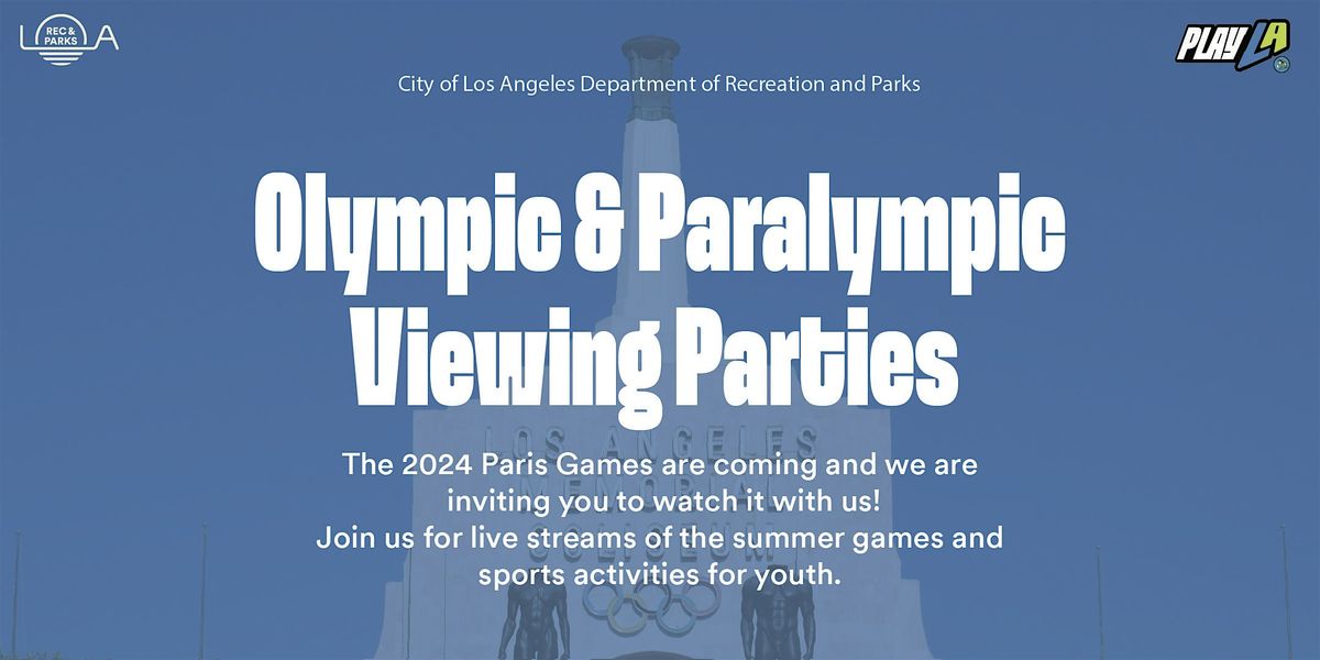 FREE Olympic & Paralympic Games Viewing Party at Obama Sports Complex